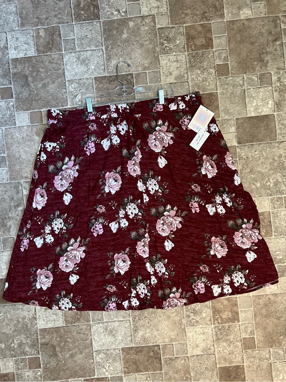 NWT 3X LuLaRoe Marsha Button Up Midi Skirt